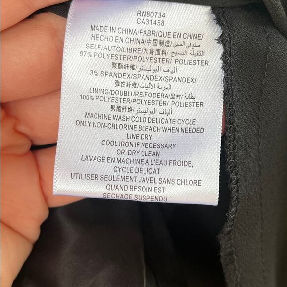 BCBGeneration Black Satin Mini Cocktail Dress Size 6. NEW - Picture 12 of 12